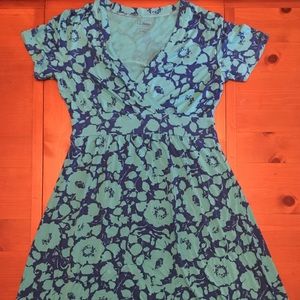 Blue flowery dress